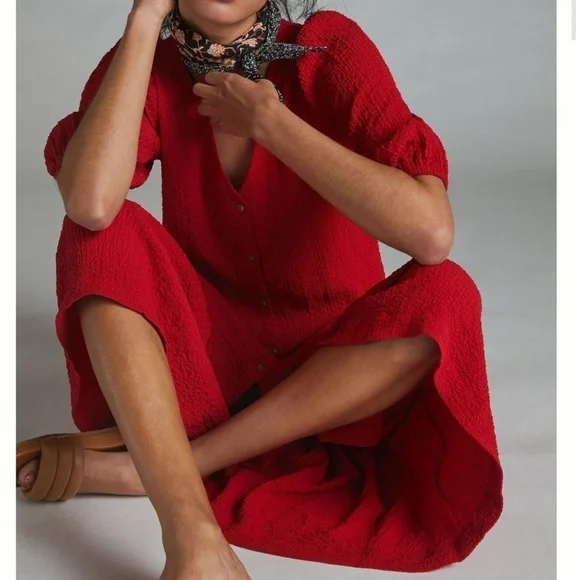 MAEVE by ANTHROPOLOGIE Scarletta Maxi Dress - Picture 1 of 8